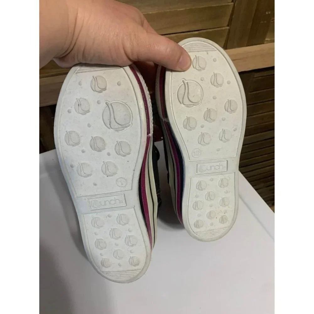 NWT Launch Retro 90s Style High Top Sneakers Girls Size 1 E3